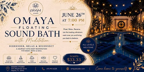 Omaya Floating Sound Bath with Meditation