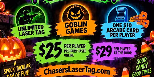 🎃 NOT SO SPOOKY HALLOWEEN AT CHASERS LASER TAG! 👻🍬
