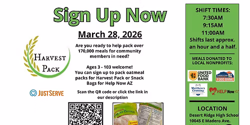 Harvest Pack - Meal Packing Event