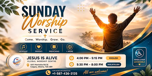 Church Service Calgary (English & Malayalam) | Sunday Worship
