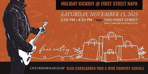 Savor & Shop: Holiday Kickoff @ First Street Napa