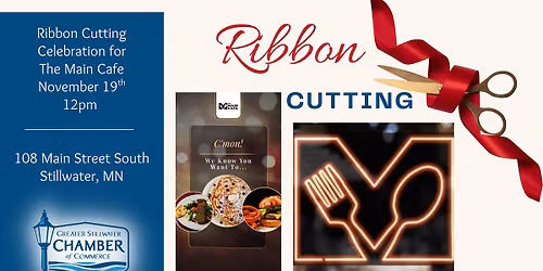 Ribbon Cutting Celebration for The Main Cafe!