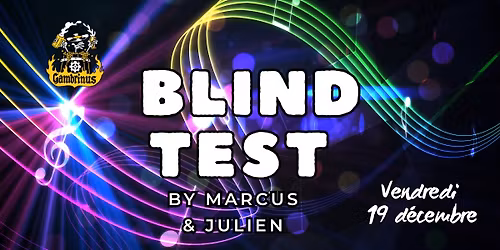 Blind Test By Marcus et Julien @Gambrinus