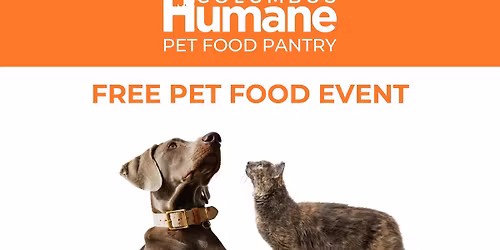 Free Pet Food Event at Columbus Humane's Pet Food Pantry