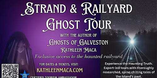 Haunted Railyard & Strand Ghost Tour with Local Expert