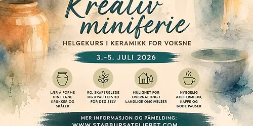 Miniferie for voksne: keramikk