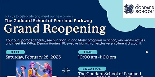 Grand Reopening: K-Pop, Games & Storytime at Goddard Pearland Parkway