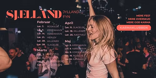 HILLER\u00d8D \u2022 Karmaklubben \/\/ Dansefest \u2022 L\u00f8rdag 18. april