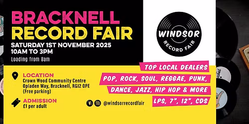 Bracknell Record Fair 1st November
