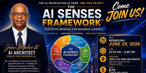 The AI Senses Framework\u2122 \u2013 Executive Briefing for Business Leaders