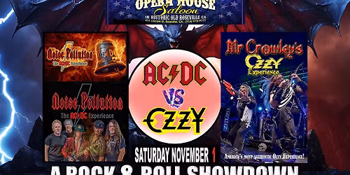 Opera House Saloon welcomes AC\/DC vs OZZY A Rock & Roll Showdown!