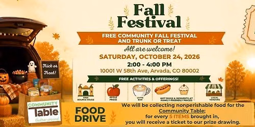 Annual Free Fall Festival and Trunk or Treat