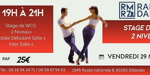 Stage de West Coast Swing 2 niveaux !!! D\u00e9couverte et Inter.