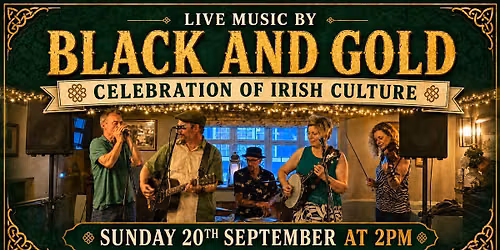 Live Music - Black and Gold