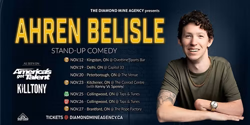 Ahren Belisle (AGT \/ K*ll Tony) Live In Collingwood ON (2nd Show)