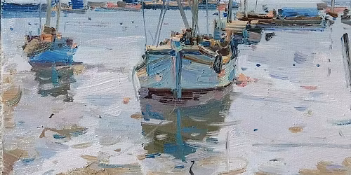 Boats on the Water \u2014 Oil Painting Workshop with Pengyuan Wang