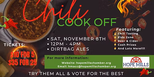 Hope Mills Chamber: 2025 Chili Cook Off