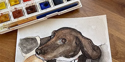 Watercolour and Ink Pet Portrait Workshop