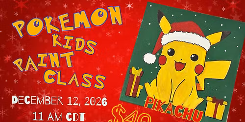 Pikachu Pokemon Kids Paint Class