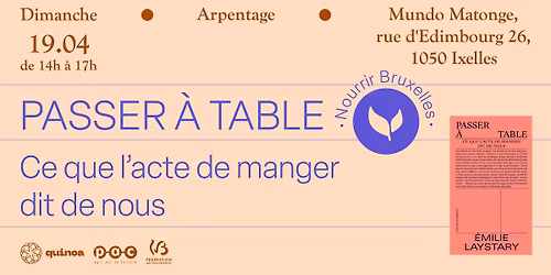Arpentage \u00ab Passer \u00e0 table \u2013 Ce que l\u2019acte de manger dit de nous \u00bb d\u2019Emilie Laystary
