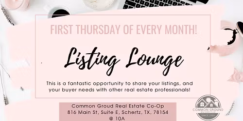 Listing Lounge: Connect and Share