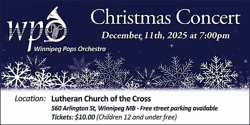 Winnipeg Pops Orchestra Christmas Concert 2025