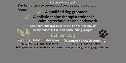 Large Breeds & Nervous\/Difficult Dogs Day - Nail Clipping in your own home