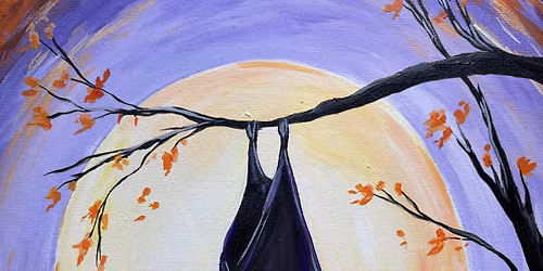 Midnight Bat Paint and sip! Halloween fun!