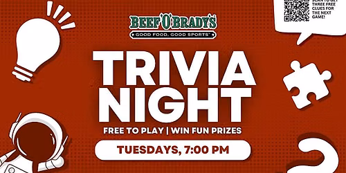 Flowood Trivia Night | Beef 'O' Brady's