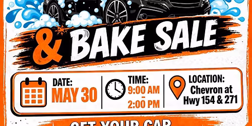 Car Wash and Bake Sale \ud83e\udde1