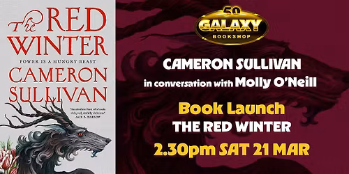 BOOK LAUNCH: THE RED WINTER by Cameron Sullivan