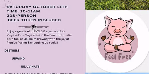 Pig Yoga at Oakholm Brewery!