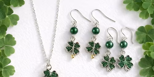 St. Patty\u2019s Day\/lucky clover or monstera leaf jewelry class at Owosso Floral & Gifts-Owosso