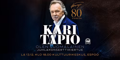 Kari Tapio 80 vuotta -juhlakonsertti | Tapiolasali