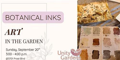 Botanical Inks: Art In The Garden Series