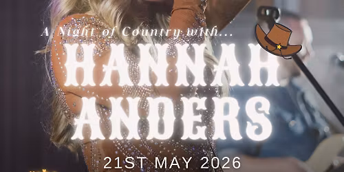 A night of country with ... HANNAH ANDERS
