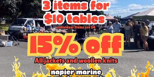 Napier marine parade market 