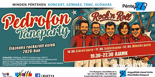 P\u00e9nteK13 \u2013 Pedrofon T\u00e1ncparty \u2013 Sz\u00fcreti Party