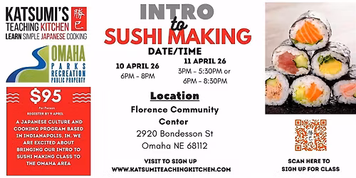 Intro to Sushi Making - Omaha 10 & 11 April