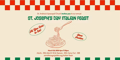 St. Joseph's Day Italian Feast & Silent Auction '26