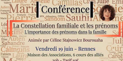 La Constellation familiale et les pr\u00e9noms L'importance des pr\u00e9noms dans la famille.