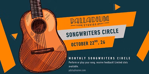 Palladium Studio's "Songwriters Circle" - December - LIMITED SEATS - SIGN UP