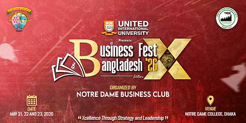 UIU Presents Business Fest Bangladesh, 2026 | Edition-X