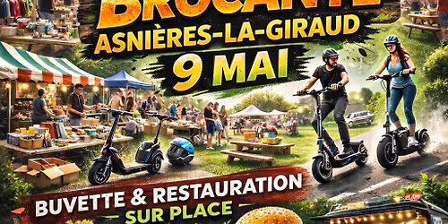 Grande Brocante du 9 mai Wheelers And Trotters Charentais 