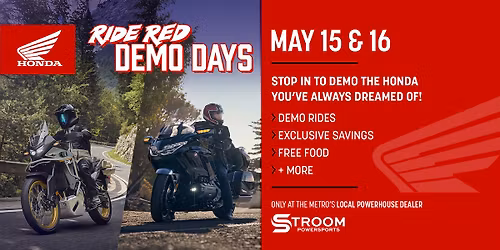 Honda Ride Red Demo Days
