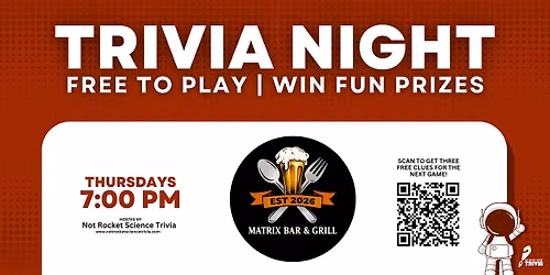 Schaumburg Trivia Night | Matrix Bar & Grill