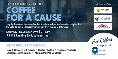 Free Coffee Truck Fundraiser for Safe Berks