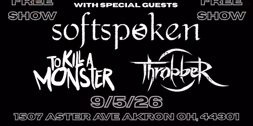 Dead Cassette's Annual Free Park Place Pub Show FT. Softspoken, To K*ll A Monster, Throbber
