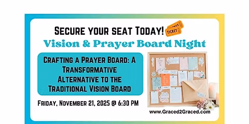 Graced Sister Circle Vision Prayer Board Night