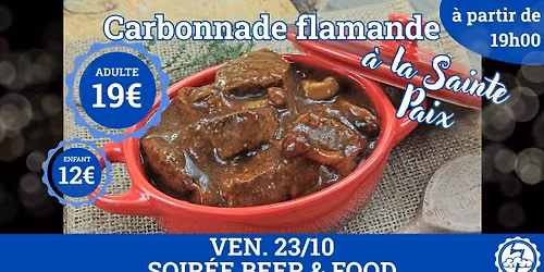Soir\u00e9e Beer&Food : Carbonnade flamande